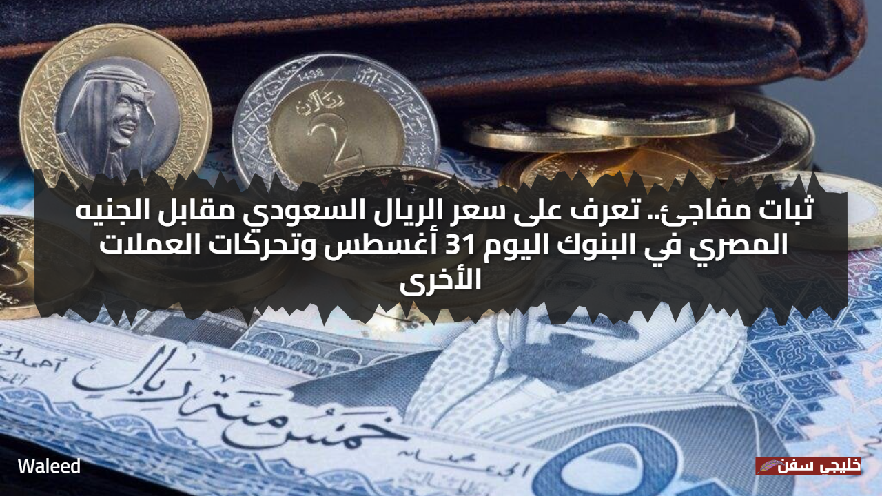 سعر الريال السعودي يتماسك أمام الجنيه المصري: تعرف على أسعار العملات في البنوك اليوم 31 أغسطس