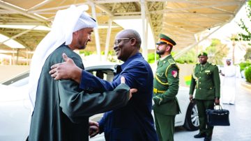 رئيس الدولة ورئيس غينيا بيساو يعقدان اجتماعًا لتعزيز علاقات التعاون بين البلدين