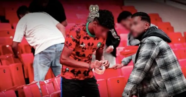 السبوعة تستعد بتفانٍ لتيفو مباراة المغرب والنيجر