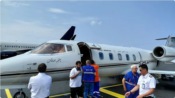 السفارة السعودية في جورجيا تنظم عملية إخلاء طبي لمواطن مصاب عبر طائرة خاصة