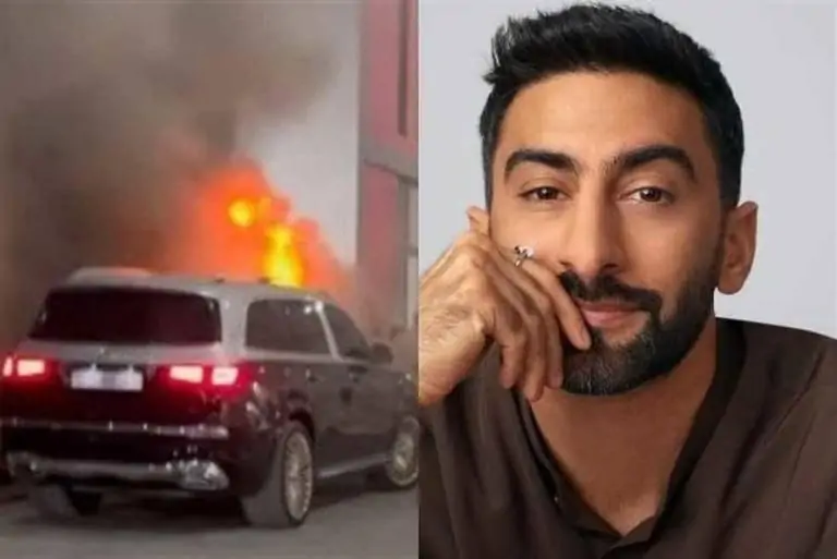 أنس بوخش يروي تفاصيل لحظات الرعب بعد احتراق سيارته بشكل مفاجئ