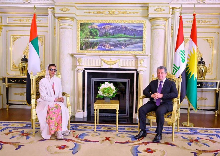 مسرور بارزاني ونورة الكعبي يتبادلان الآراء حول تعزيز أفق التعاون المشترك