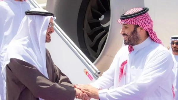 ولي العهد السعودي يستقبل محمد بن زايد في زيارة أخوية بالرياض