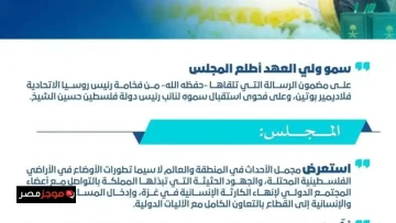 وزراء السعودية يبحثون تطورات الأوضاع في فلسطين وجهود إيصال المساعدات إلى غزة