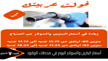 فولت عربيتك.. أسعار البنزين والسولار والغاز الطبيعي اليوم في مصر بعد الزيادة الجديدة