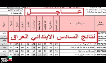 “ظهرت الآن” نتائج السادس الابتدائي الدور الثالث 2025.. استعلم عنها