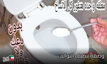 هتقولي ياريتني عرفتها من زمان.. مكون هيفور كل الأوساخ من قاعدة الحمام وهيزيل الاصفرار والكلس والأوساخ في دقائق هيرجعه جديد زي ما كان