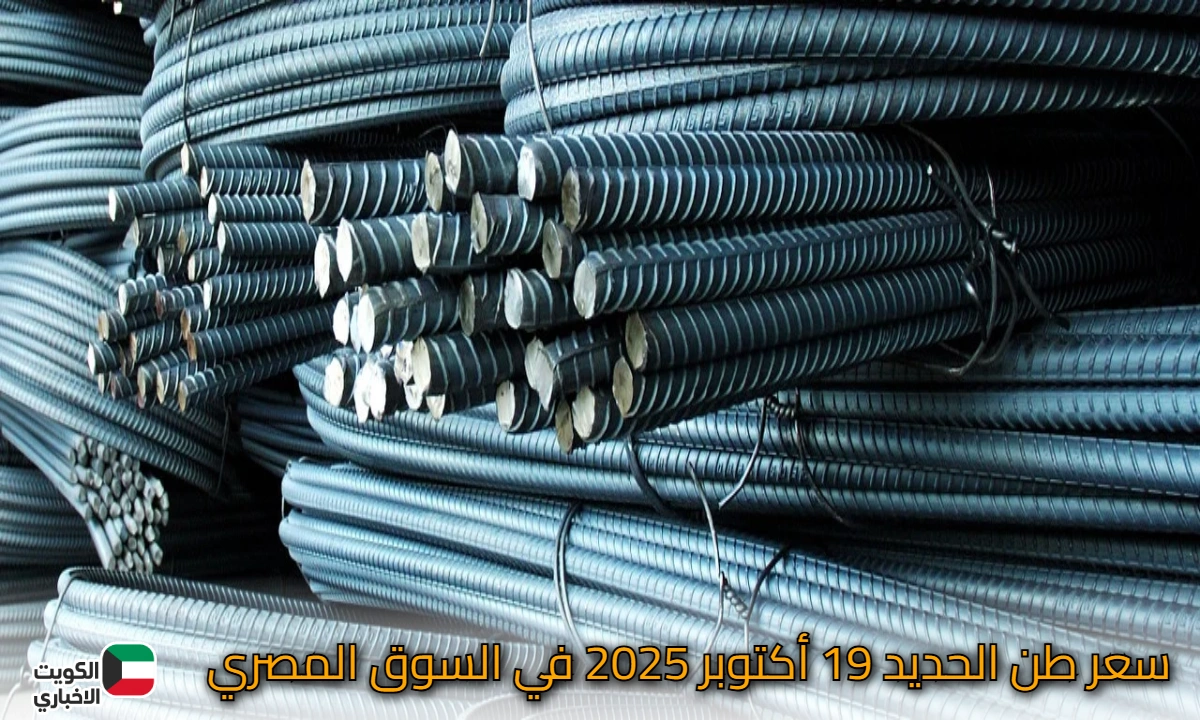 بالأرقام الرسمية: سعر طن الحديد 19 أكتوبر 2025 اليوم