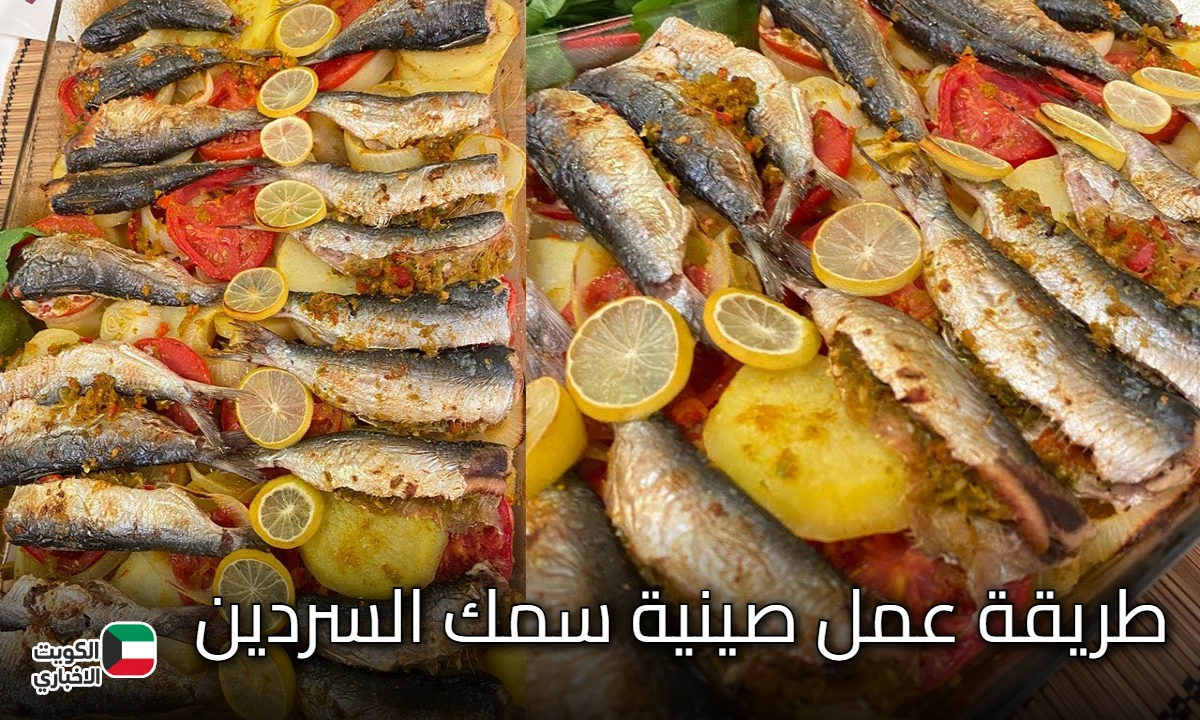 طريقة عمل صينية سمك السردين في الفرن بمذاق شهي وسهل التحضير