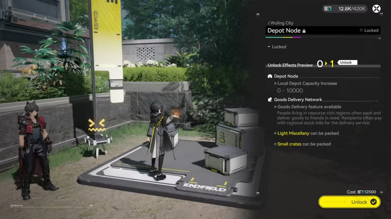 مواقع جميع Depot Node في لعبة Arknights Endfield وطريقة ترقية التخزين – الجزء الأول