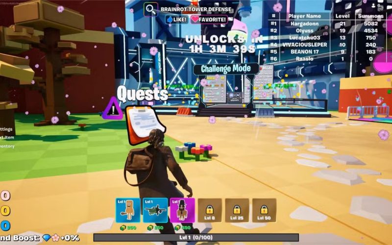 أكواد Fortnite Brainrot Tower Defense وتفاصيل التجربة داخل اللعبة – الجزء الأول