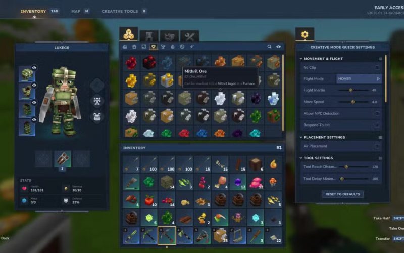 أماكن العثور على Mithril في لعبة Hytale – الجزء الأول