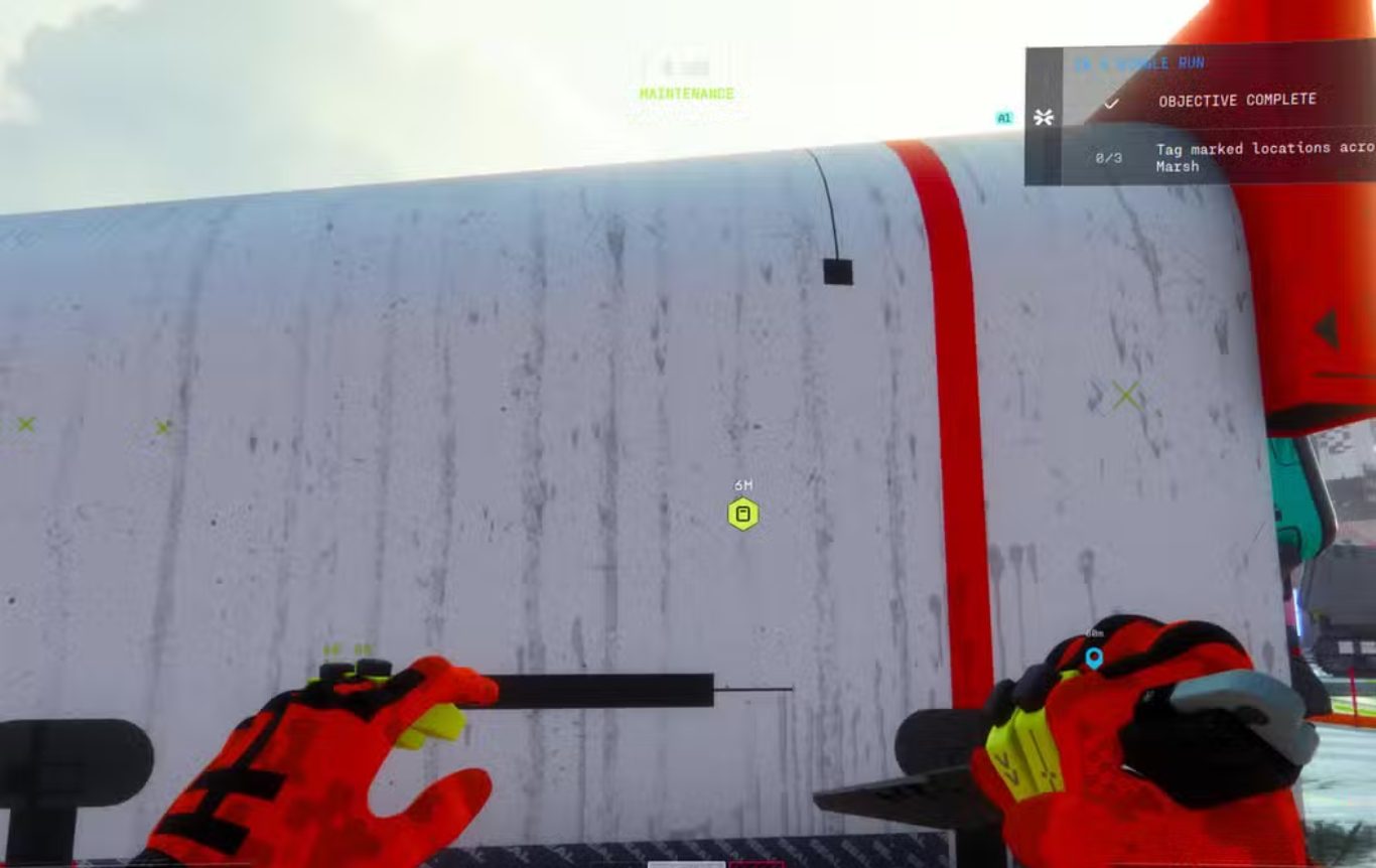 طريقة تثبيت UV Protocol وتحديد المواقع المعلَّمة في مهمة Protect Destroy 3 في لعبة Marathon – الجزء الثالث